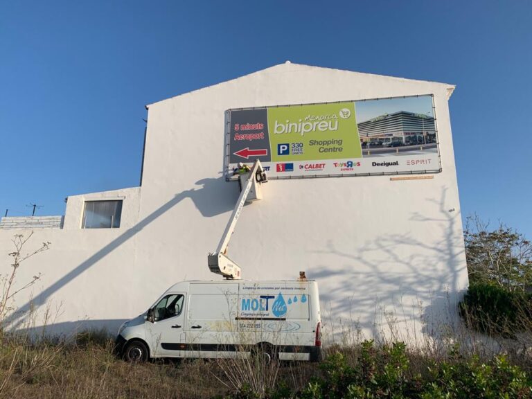 limpieza toldos comerciales menorca